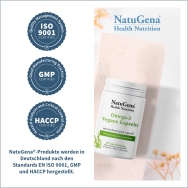 Omega-3 Vegane Kapseln von NatuGena - Zertifizierungen