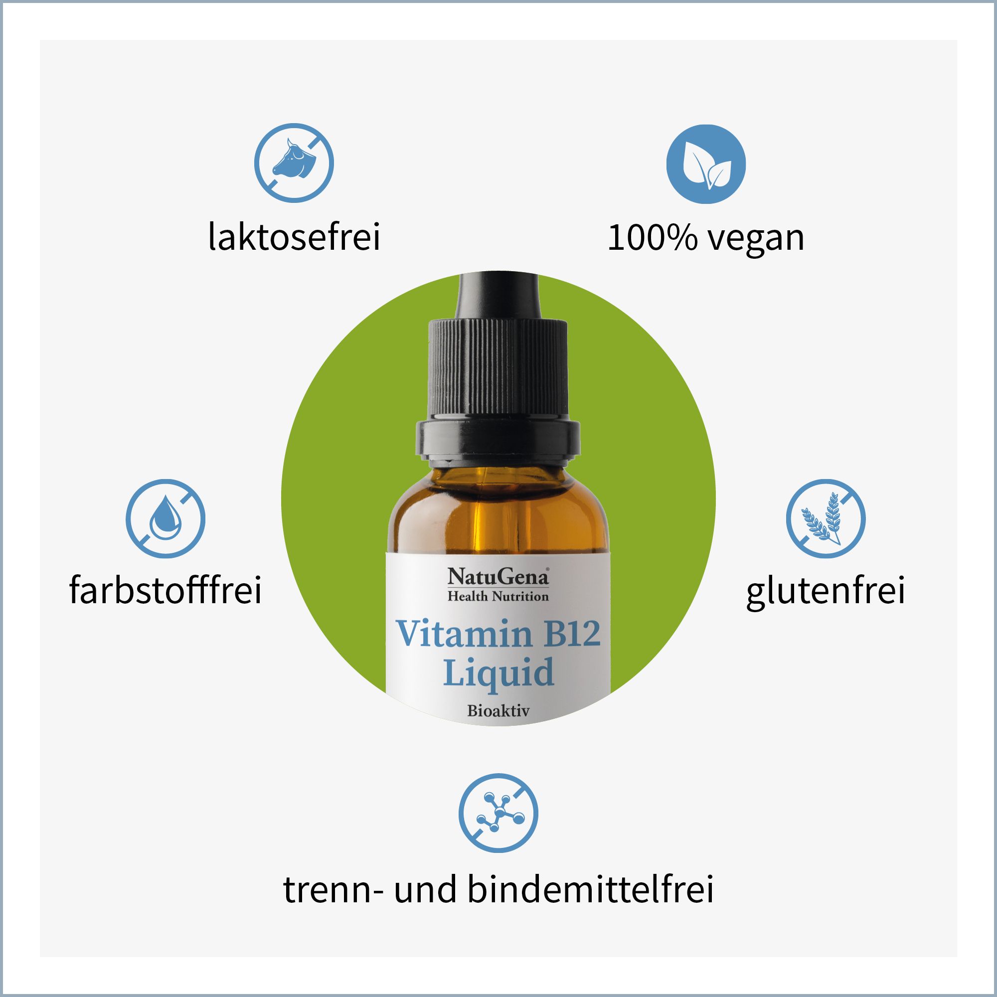 Vitamin B12 Liquid von NatuGena - Produkteigenschaften