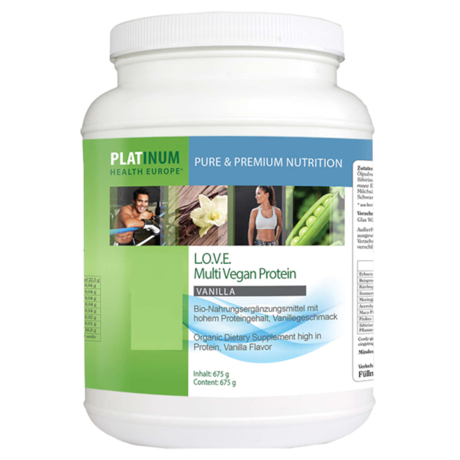 Love Multi Vegan Protein Vanilla von Platinum Health Europe - 675g