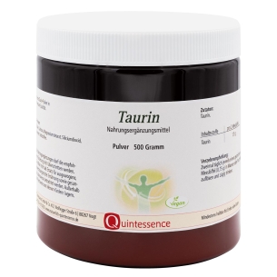 Produktabbildung:  Taurin, 500 g Pulver von Quintessence Naturprodukte