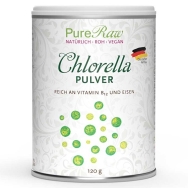 Produktabbildung: Chlorella Algen Pulver von PureRaw -120g