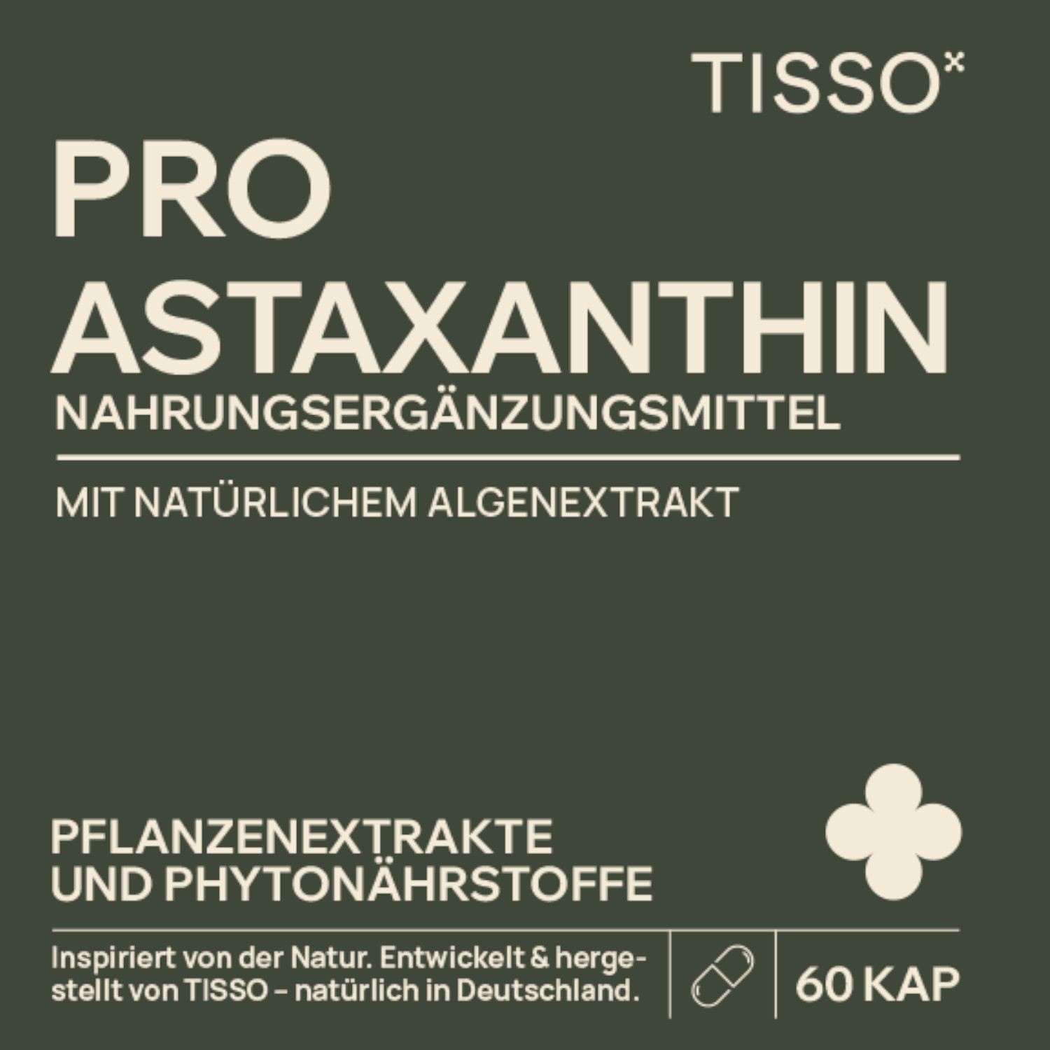 Pro Astaxanthin von TISSO - Label