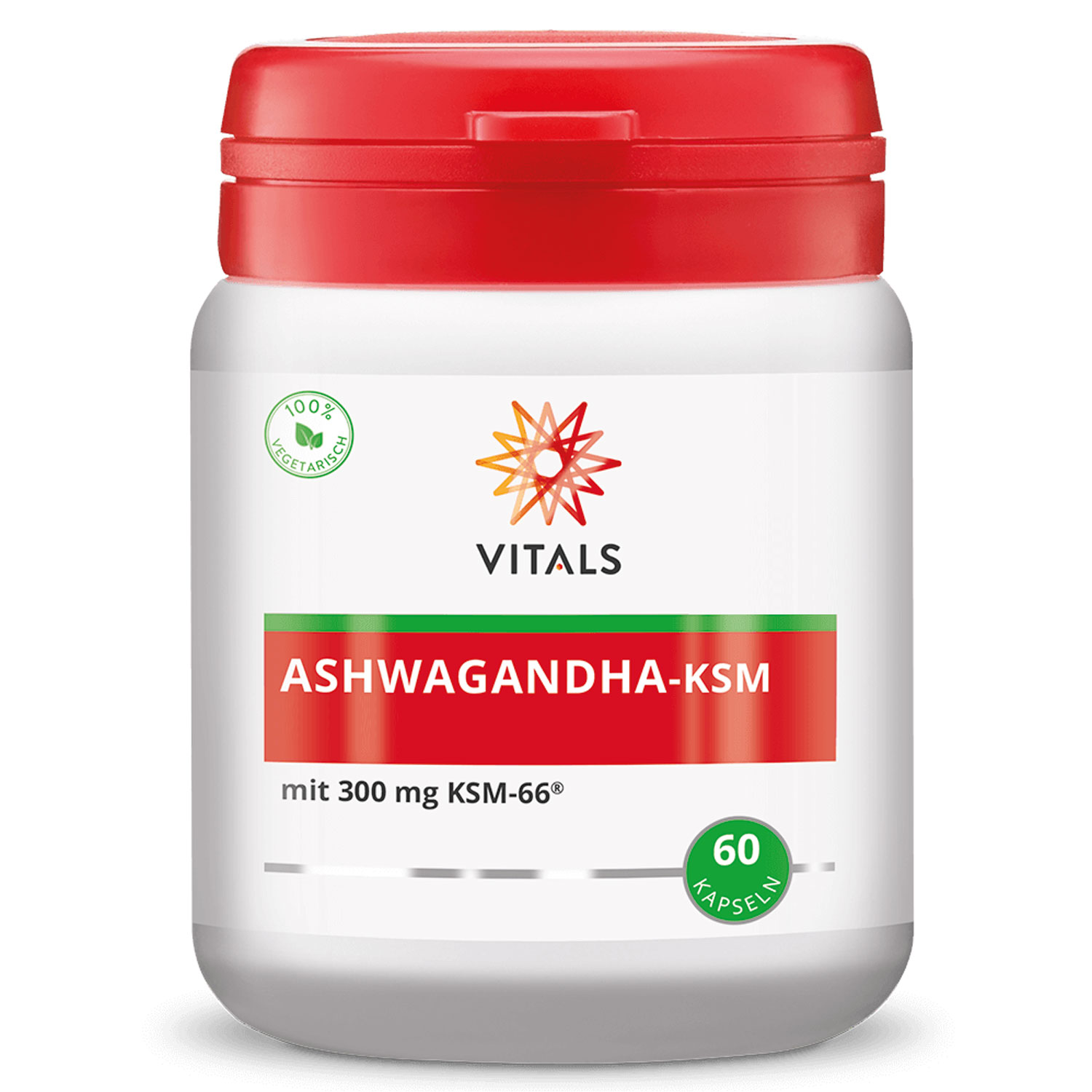 Ashwagandha-KSM von Vitals - 60 Kapseln