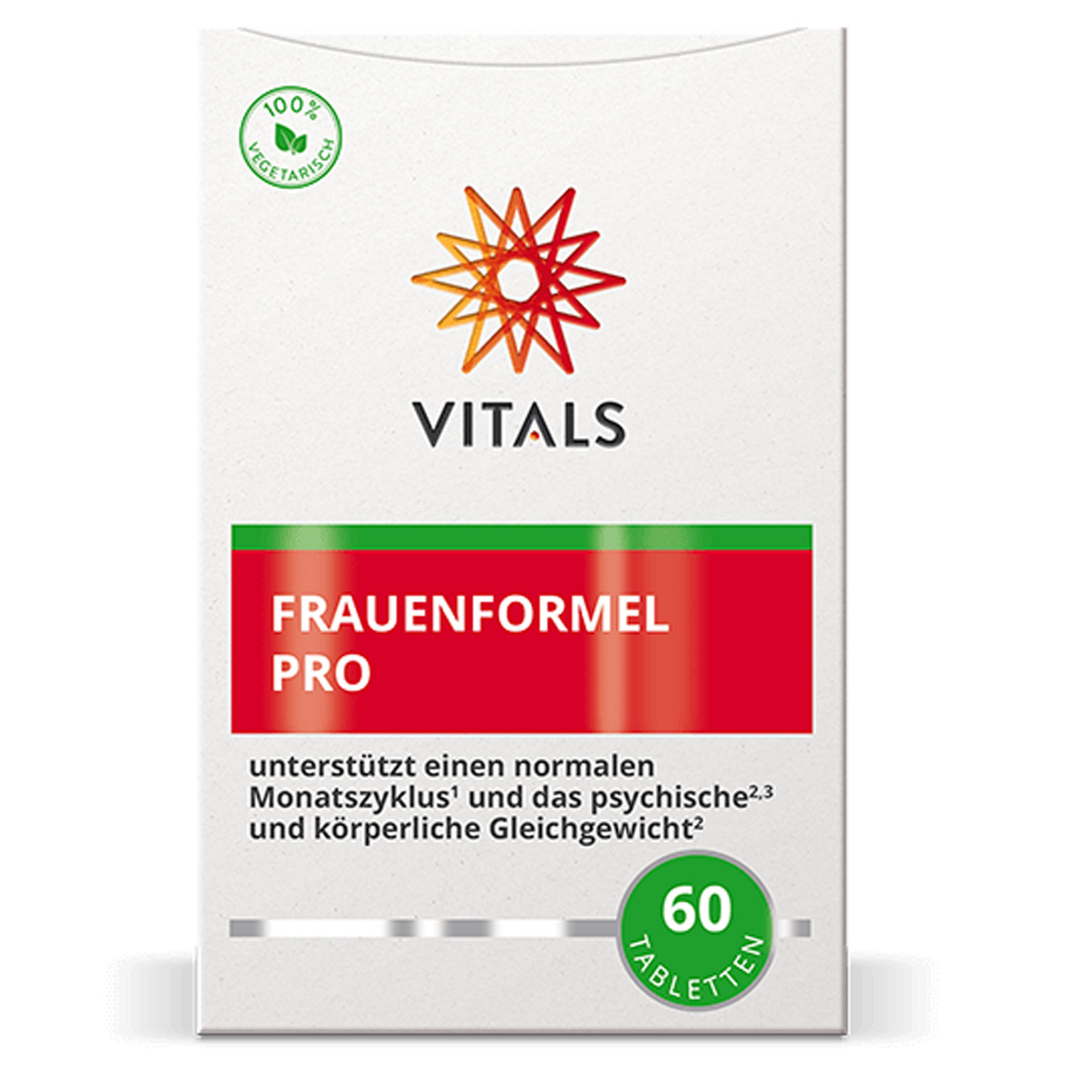 Frauenformel Pro von Vitals - 60 Kapseln - Verpackung