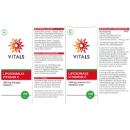 Liposomales Vitamin C von Vitals - Etikett