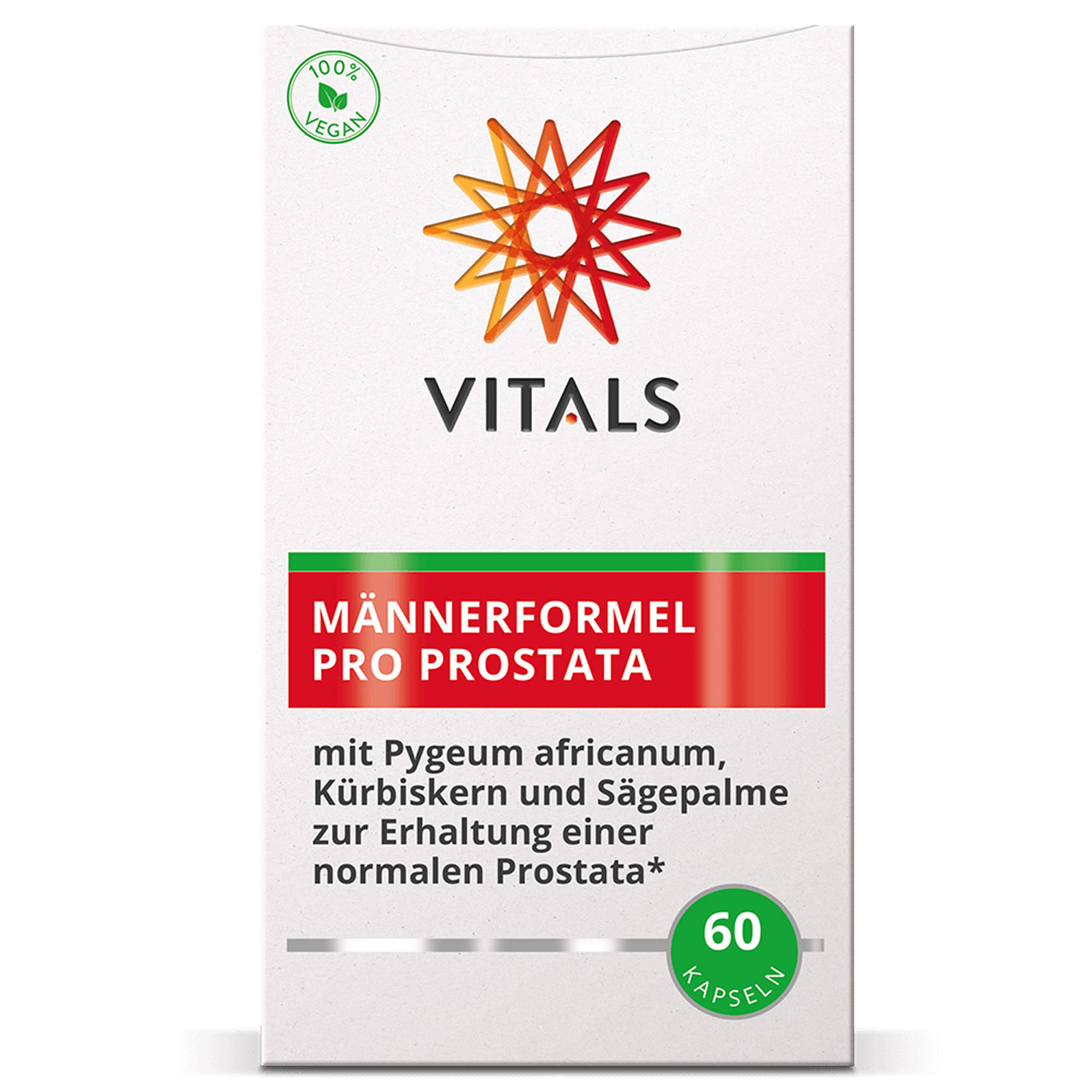 Männerformel Pro Prostata von Vitals - Verpackung