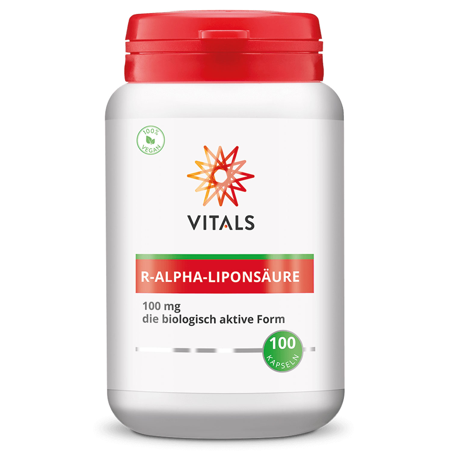 R-Alpha Liponsäure von Vitals - 100 Kapseln