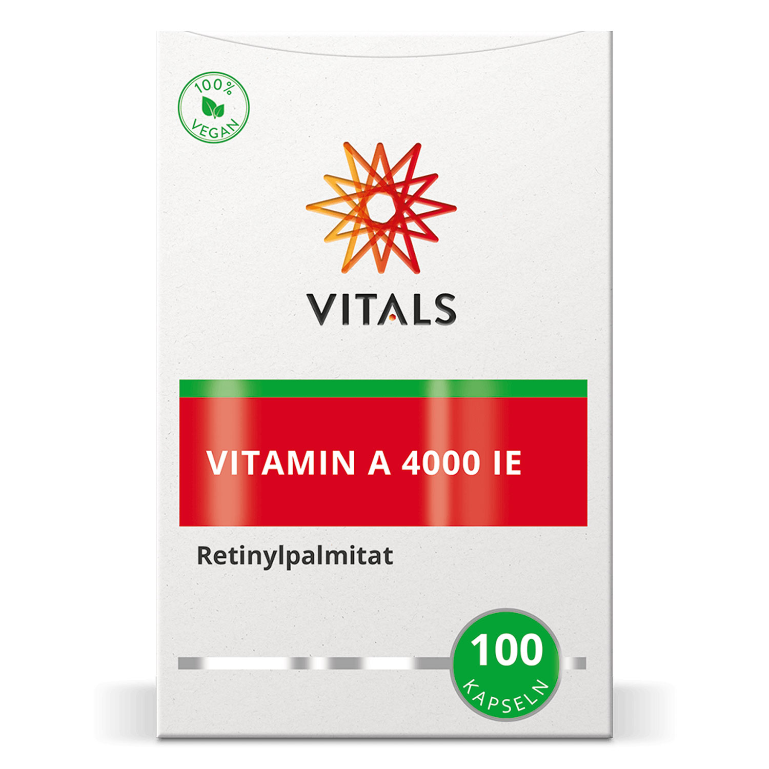 Vitamin A von Vitals - Verpackung