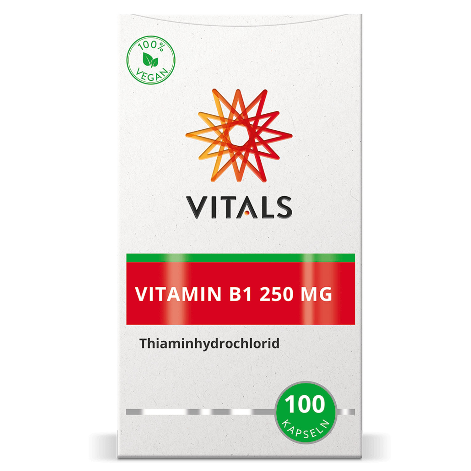 Vitamin B1 (Thiamin) 250 mg von Vitals - Verpackung