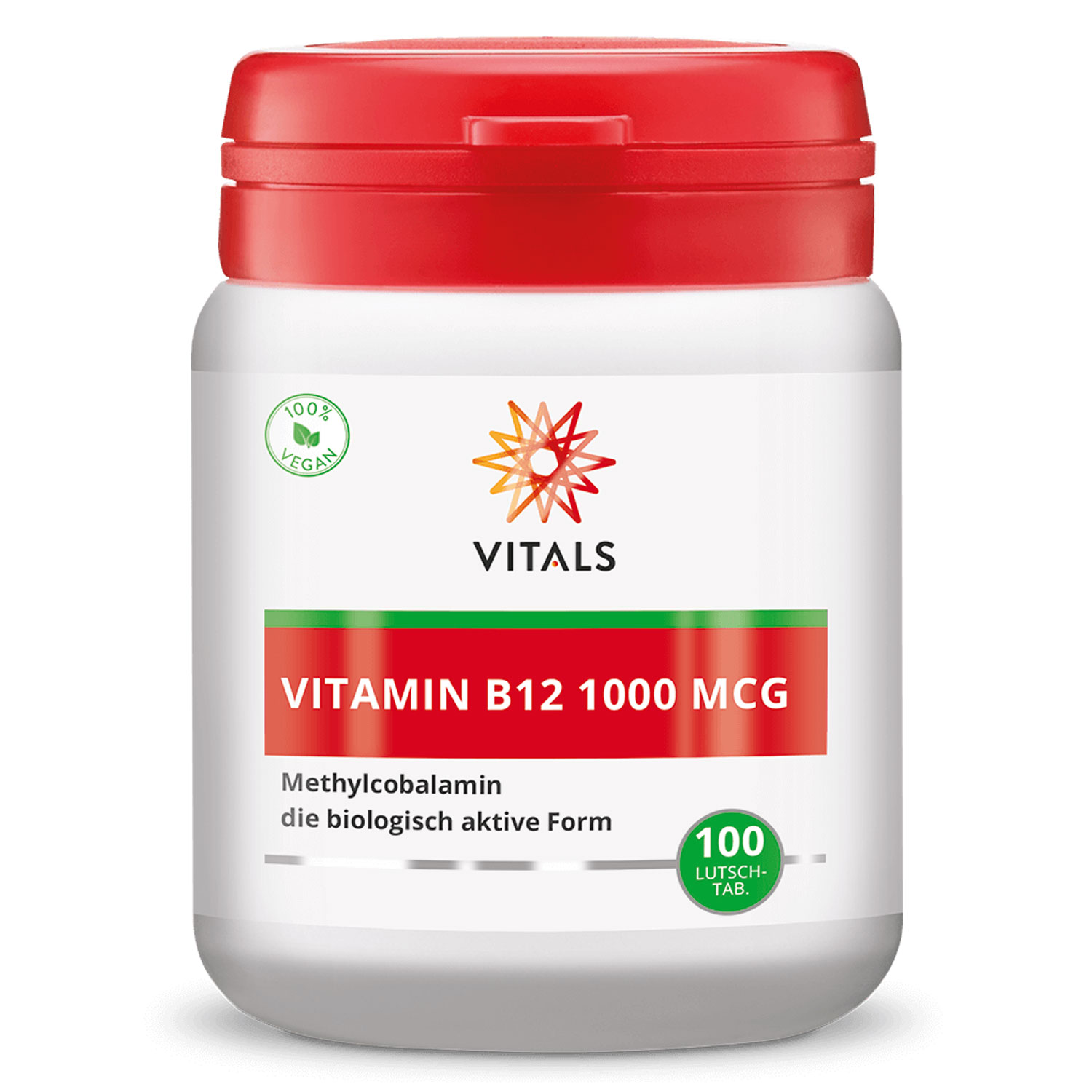 Vitamin B12 1000 mcg von Vitals - 100 Lutschtabletten