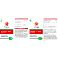 Vitamin D3 1000 IE von Vitals - Etikett