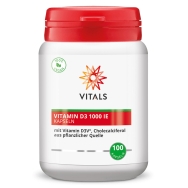 Produktabbildung: Vitamin D3 1000 IE von Vitals - 100 Kapseln