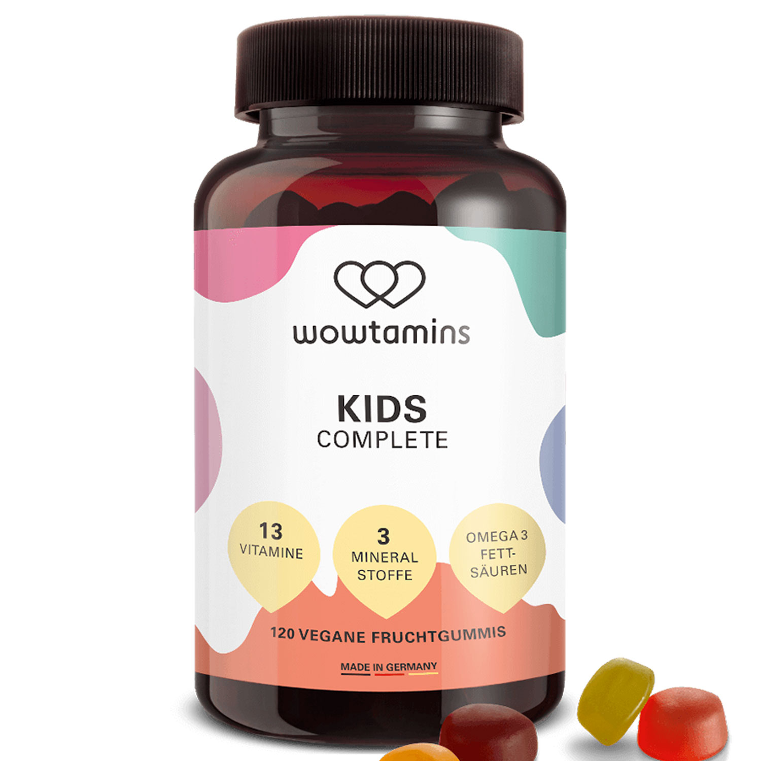 wowtamins KIDS Complete - 120 vegane Fruchtgummis
